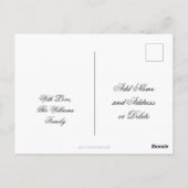 ピンクパープルクリスマスツモダンリエレガントー ポストカード (裏面)