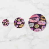 ピンクパープルグリッタースパークルグラムバースデーパーティー コンフェッティ (正面)