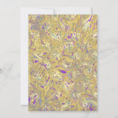 ピンクパープルグリッタードリップ誕生日スイート16写真 招待状 (裏面)