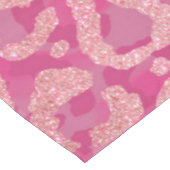 ピンクパープルグリッターヒョウアニマルプリントグラデーション テーブルクロス (アングル)