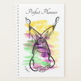 ピンクパープルグリーンファンタジーネックレス プランナー手帳