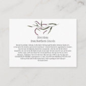 ピンクパープルグリーンフローラ詳細エンクロージャカード エンクロージャーカード (裏面)