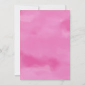 ピンクパープルグリーン熱帯フローラ卒業パーティー 招待状 (裏面)