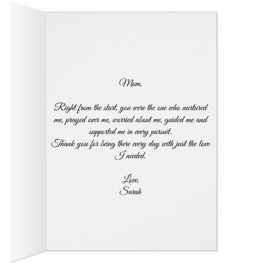 ピンクパープルグレーフローラマザーズのデイカード (内側 (右))