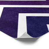 ピンクパープルシェブロン ポスター (角)