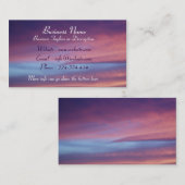 ピンクパープルスカイ名刺 名刺 (正面/裏面)