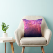 ピンクパープルスターリースカイコズミック銀河系スカイファイアグロー クッション (椅子)