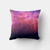 ピンクパープルスターリースカイコズミック銀河系スカイファイアグロー クッション (裏面)