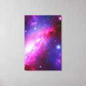 ピンクパープルスパイラル銀河系延伸キャンバス キャンバスプリント (正面)