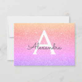 ピンクパープルスパークルグリッタースウィート16日を保存 セーブザデート