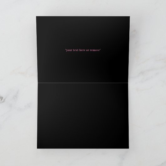 ピンクパープルスパークルスネイビーブルーフォト誕生日 招待状 (内部)