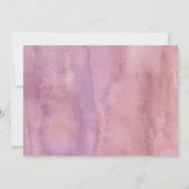 ピンクパープルスリーレックスガールディオナース誕生日 招待状 (裏面)