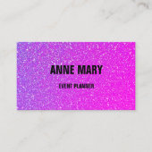 ピンクパープルズグラデーションイベントプランナー 名刺 (正面)