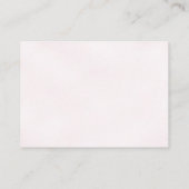 ピンクパープルダリアガールベビーシャワーブズベビー エンクロージャーカード (裏面)