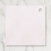 ピンクパープルダリアガールベビーシャワー フェイバータグ (裏面)