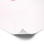 ピンクパープルダリアガールベビーシャワー ポスター (コーナー)