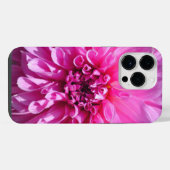 ピンクパープルダリア花 iPhoneケース (裏面横)
