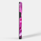 ピンクパープルダリア花 iPhoneケース (右側面)