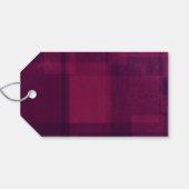 ピンクパープルチョーククリスマスホリデーギフトラベル ギフトタグ (裏面横)