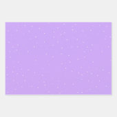 ピンクパープルツリーズウォーターカラークリスマスホリデー ラッピングペーパーシート (正面2)