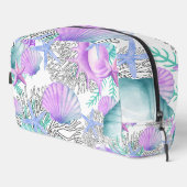 ピンクパープルティール（緑がかった色）コーラルシーシェルズキュートビーチイ ドップキット (右コーナー)