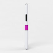 ピンクパープルハミングバードモノグラム名 Case-Mate iPhoneケース (裏面/右)