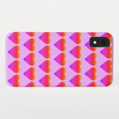 ピンクパープルハートラブバレンタインデー Case-Mate iPhoneケース (裏面(横))