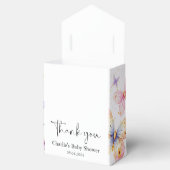 ピンクパープルバタフライガールベビーシャワー フェイバーボックス (オープン)