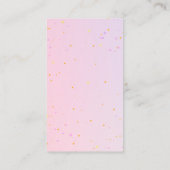 ピンクパープルバタフライベビー エンクロージャーカード (裏面)