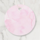 ピンクパープルバタフライ誕生日 フェイバータグ (裏面)