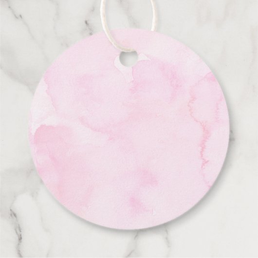 ピンクパープルバタフライ誕生日 フェイバータグ (裏面)