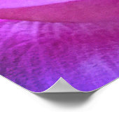 ピンクパープルバラ信じフォトイン魔法引用文 ポスター (角)