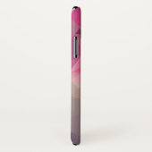 ピンクパープルピラミッド抽象芸術パターンアート Case-Mate iPhoneケース (裏面/右)