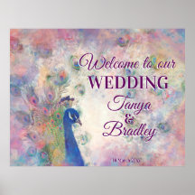 ピンクパープルピーコックの背景へようこそ