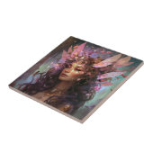 ピンクパープルフェアリークイーンファンタジーアート タイル (側面)