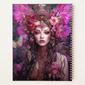 ピンクパープルフェアリークイーンファンタジーアート プランナー手帳 (裏面)