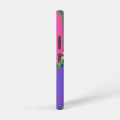 ピンクパープルフラッタルズモノグラム SAMSUNG GALAXYケース (右側面)