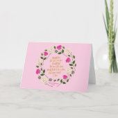 ピンクパープルフローラウィリアムシェイクスピア カード (正面)