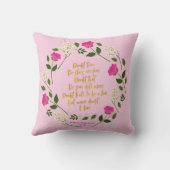 ピンクパープルフローラウィリアムシェイクスピア クッション (裏面)