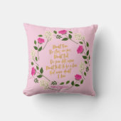ピンクパープルフローラウィリアムシェイクスピア クッション (正面)