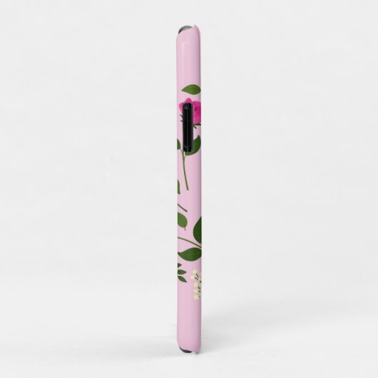 ピンクパープルフローラウィリアムシェイクスピア Case-Mate iPhoneケース (裏面/右)