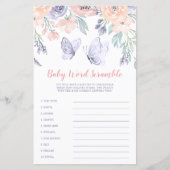 ピンクパープルフローラバタフライワードスクランブルゲーム (正面)