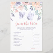 ピンクパープルフローラバタフライ価格ゲームを推測 (正面)