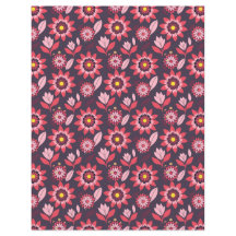 ピンクパープルフローラ両面スクラップブック紙