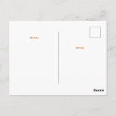 ピンクパープルフローラ卒業はがき ポストカード (裏面)