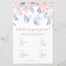 ピンクパープルフローラ蝶あなたの財布の何