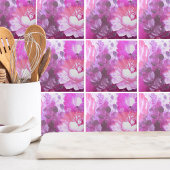 ピンクパープルフローラ タイル