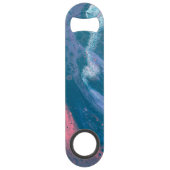 ピンクパープルブルーステンレス鋼ボトルオープナー スピード栓抜き (裏面)