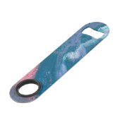 ピンクパープルブルーステンレス鋼ボトルオープナー スピード栓抜き (裏面アングル)