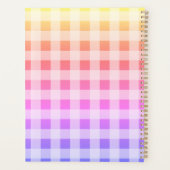 ピンクパープルプレガーリーイドかわいらしレインボー プランナー手帳 (裏面)